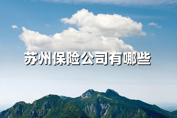 J9九游会：苏州保险公司全解析：如何选择优质保险服务？(图1)